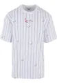Produktbild: Karl Kani Herren KM242-004-4 Small Signature Logo Prinstripe Tee White/Black, XXL