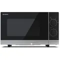 Produktbild: Sharp Mikrowelle YC-PS201AE-S, 700 Watt, Garraum 20 Liter, silber