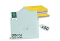 Produktbild: Falinko Briefumschlag 50x Faltkarten mit Umschlag Pastell Farbmix, Din A6/C6 I Grußkarten mit Umschlag Pastel (Kraftpapier, 50er Set)