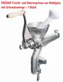 Produktbild: KRÜGER Fruchtpresse, Beerenpresse, Saftpresse, 