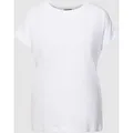 Produktbild: Armedangels T-Shirt mit geripptem Rundhalsausschnitt Modell 'IDAARA' in Weiss, Größe M