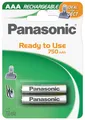 Produktbild: 2 x Panasonic Akku AAA 750 mAh 1,2V P03P Ni-MH Micro für DECT Siemens Telefon