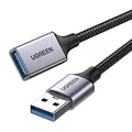 Produktbild: UGREEN USB 3.0 Verlängerungskabel 5Gbps USB 3.0 A Datenkabel Nylon und Aluminium Etui geflochten. (1M)