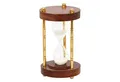 Produktbild: NKlaus Sanduhr Nautische Sanduhr 3 Säulen Messing/Holz 3min. 13x7,5xm Zeitmesser Mari
