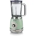 Produktbild: Ariete Vintage 583 Glas-Blender, Retro-Multifunktions-Blender mit 4 Klingen, 4 Geschwindigkeiten + Impulsfunktion, Eiszerkleinerer-Funktion, 1,5 Liter Fassungsvermögen, 1000W, Grün