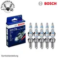 Produktbild: BOSCH 10x Zündkerzen für AUDI PORSCHE SEAT SKODA VW
