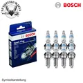 Produktbild: BOSCH 8x Zündkerzen für AUDI PORSCHE SEAT SKODA VW