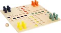 Produktbild: Ludo XL, extra groß, 45x45 cm, Holz, Brettspiel, Würfelspiel, Familienspiel