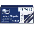 Produktbild: Tork 477412 Soft Lunchservietten Dunkelblau / 3lagige, saugfähige Papierservietten in Blau / Vielfältig verwendbar / Advanced Qualität / 10 x 150 (1500) Servietten / 32,6 x 33 cm (B x L) / 1/4-Falz