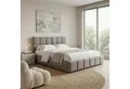Produktbild: IDIMEX Polsterbett EMILIA, Bett 180x200 cm mit Lattenrost und gepolsterter Steppung Grau