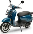 Produktbild: Motorroller 50 ccm Burnout Luna Ozeanblau 25 km/h