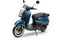 Produktbild: Burnout Motorroller Luna Ozeanblau, 50 ccm, 25 km/h, Euro 5, Unverwechselbares Retro Design, Mofa