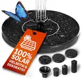 Produktbild: GARDEBRUK® Solar Springbrunnen 7 Effekte 180L/h Solarpanel 160mm 1,4 Watt Garten Wasserspiel Gartenbrunnen Wasserpumpe Teichpumpe Solarbrunnen Fontäne