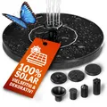 Produktbild: GARDEBRUK Springbrunnen Solar Teichpumpe 180L/h Garten Wasserspiel Gartenbrunnen