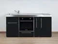 Produktbild: Stengel Miniküche MPB 180 A Schwarz mit Kühlschrank, Backofen, Apothekerschrank