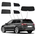 Produktbild: SunClip Sicht- & Sonnenschutz kompatibel mit Volkswagen Passat 3G (B8) Variant 2015-2023, Schwarz