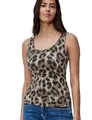 Produktbild: Street One Basic Top mit Rundhals im Leo-Muster Timeless beige 40