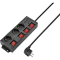 Produktbild: Sygonix RF-4737788 Steckdosenleiste mit Schalter Schwarz Schutzkontakt 1 St.
