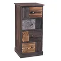 Produktbild: Schubladenschrank Standregal Kommode mit 4 Schubladen Vintage Landhaus Shabby