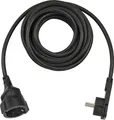 Produktbild: Brennenstuhl H05VV-F 3G1,5 Spannungsversorgungs-Verlängerungskabel CEE 7/4 W bis M gewinkelt 5 m Schwarz (1168980050)