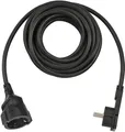 Produktbild: Brennenstuhl Qualitäts-Kunststoff-Verlängerungskabel mit Flachstecker (Verlängerungskabel flach für innen mit 5m Kabel) schwarz