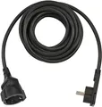 Produktbild: Brennenstuhl Verlängerungsleitung mit Winkel-Flachstecker 5 m, schwarz, Indoor