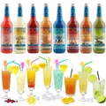 Produktbild: Cocktail Paket 8 x 0,7l PreMix für 130 fertige Cocktails, Starter Set, Partyset