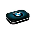 Produktbild: Nostalgic-Art Retro Pillendose, 4 x 6 x 1,6 cm, BMW – Logo Blue Shine – Geschenk-Idee für BMW Accessoires Fans, Original Lizenzprodukt (OLP), mit Pfefferminz-Dragees, Vintage Design