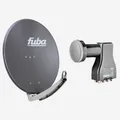Produktbild: Fuba 80cm Satellitenschüssel anthrazit Set Octo LNB 8 Teilnehmer (HDTV,4K/8K)