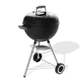 Produktbild: Weber Original Kettle Holzkohlegrill/Porzellanemaillierter Deckel und Kessel, 47 cm Grillfläche, One-Touch-Reinigungssystem, Deckelthermometer, Dreibein-Ständer und Räder, Schwarz