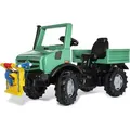 Produktbild: RollyToys Forst Unimog Tretfahrzeug grün für Kinder ab 3 Jahren, mit Seilwinde - Weiß