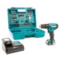 Produktbild: Makita Akku-Schlagbohrschrauber HP333DSAX1 12V 2x 2,0 Ah Akku + Lader im Koffer