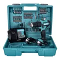 Produktbild: Makita HP 333 DSAX1 Schlagbohrschrauber + 2x Akku 2 Ah + Lader + Bit Bohrer Set