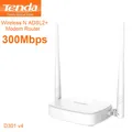 Produktbild: Tenda D301 V4.0 Modem-Router ADSL2/2+, Wireless 300Mbps, 4 Ports Fast Ethernet,