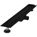 Produktbild: LuxeBath Duschrinne, Schwarz, Metall, Rechteckig, 13.9x7.8x64 cm, Badezimmer, Baden & Duschen, Duschtasse