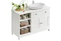 Produktbild: MSMASK Waschbeckenunterschrank Unterschrank Badezimmer Unterschrank mit Schublade 3 verstellbare Ablagen, 2 Türen, 30 x 90 x 60 cm