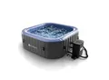 Produktbild: Juskys® Whirlpool SpaLuxe – 130 Sprudeldüsen, 2400W Heizung, 910L Volumen - Grau / Blau