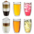 Produktbild: Creano doppelwandiges Thermoglas 250ml „DG-SH“, 6er Set Doppelwandglas