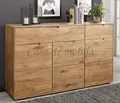 Produktbild: Kommode 3 türig GOSE 149x91x40cm Wildeiche massiv natur geölt Sideboard Anrichte
