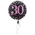 Produktbild: Standard Pink Celebration 30 Folienballon, rund, S55, verpackt, 43 cm