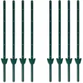 Produktbild: Zaunpfosten Zaunanker Erdanker 157 Cm 8er Set Zaunhalter Pfostenset Pfosten Grün