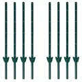 Produktbild: ESTEXO Zaunpfosten Zaunanker Erdanker 157 cm 8er Set Zaunhalter Pfostenset Pfosten Grü