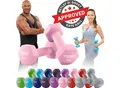 Produktbild: Miweba Sports Gymnastikhanteln 2er-Set NKH100, bodenschonend, 0,5-10 kg, Anti-Rutsch-Oberfläche (Rosa, 2x 3,0 Kg)