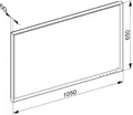 Produktbild: KEUCO ROYAL LUMOS Lichtspiegel einstellbare Lichtfarbe, 1050x650mm, Spiegelheizung, DALI Steuerung, 14598174003