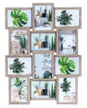 Produktbild: levandeo Bilderrahmen Collage 51x68cm 12 Fotos 13x18 Eiche gekälkt MDF Holz Glas