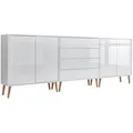 Produktbild: Sideboard Mailand Set 5 Weiß