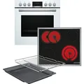 Produktbild: BOSCH Einbauherd-Set HND411LW63 (HEA513BW3 + NKN645GA2E), 60 cm, Weiß