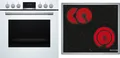 Produktbild: Bosch HND411LW63 EEK:  Einbau-Herd-Set mit Elektro-Kochfeld (HEA513BW3 + NKN64