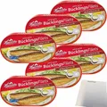 Produktbild: Hawesta Bücklingsfilets geräuchert in Öl MSC 6er Pack (6x190g Dose) + usy Block