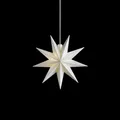 Produktbild: Sterntaler Dekostern | Weihnachtsstern Kunststoff | 9-Zacker Stern | mit Timer | Weiß | 11,5cm | Innen | LED | Batterie